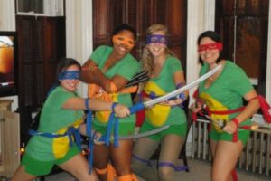 Disfraces de Tortugas Ninja mutantes adolescentes sexy para adultos ligeros también conocidos como TMNT