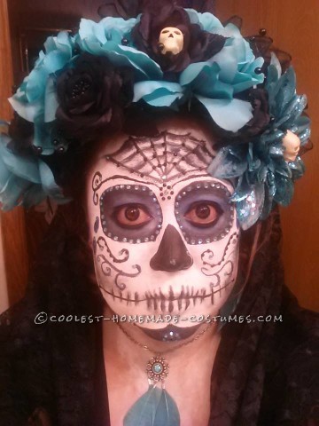 Disfraz de pareja casero para el Día de Muertos