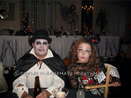 Creepy títere y titiritero disfraz de Halloween