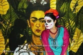 Disfraz de grupo de Halloween inspirado en el Día de los Muertos de calavera de azúcar mexicana DIY DIY