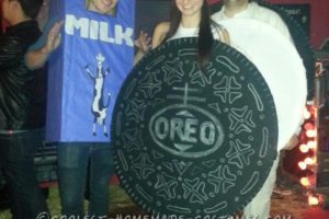 Coolest Milk and Cookies (Oreo de doble relleno) Disfraz de fiesta de Halloween