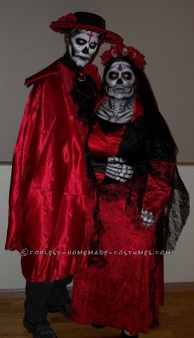 Increíble Dia De Los Muertos (Día De Los Muertos) Disfraz De Pareja
