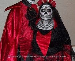 Increíble Dia De Los Muertos (Día De Los Muertos) Disfraz De Pareja