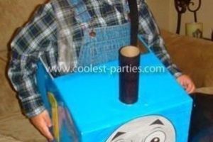 Disfraz fácil de bricolaje de Thomas the Tank Engine