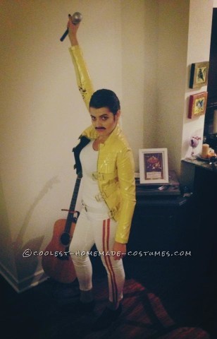 Disfraz de Freddie Mercury casero para mujer