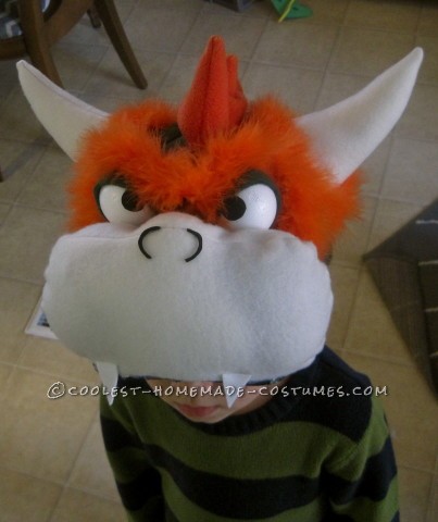 Disfraz de Bowser pequeño con gran carácter.
