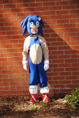 Genial disfraz casero de Sonic the Hedgehog