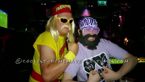 Disfraz de Halloween de Hulk Hogan de la vieja escuela