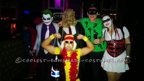 Disfraz de Halloween de Hulk Hogan de la vieja escuela