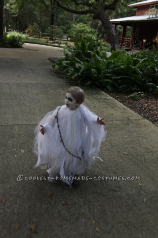 Disfraz de fantasma espeluznante de Halloween para niño