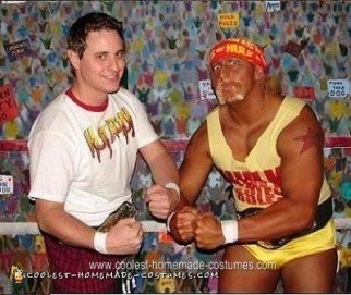 Disfraz de Halloween de Hulk Hogan hecho en casa