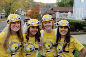 Coolest Despicable Me Minion Group Disfraz para un estudiante universitario