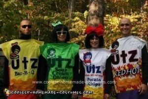El disfraz de Halloween grupal más genial de las bolsas de papas fritas caseras