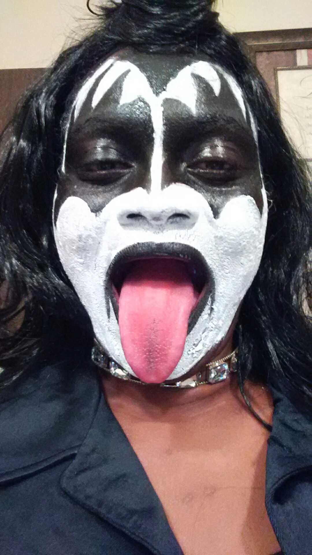 Disfraz de besos de mujer de Gene Simmons