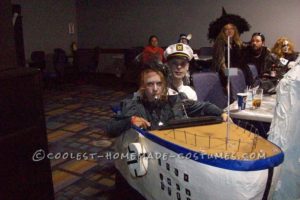 Impresionante disfraz casero de pareja del Titanic