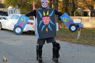 Un sueño hecho realidad, traje transformador de Optimus Prime