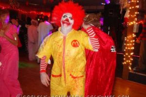 Disfraz de Ronald McDonald muerto espeluznante