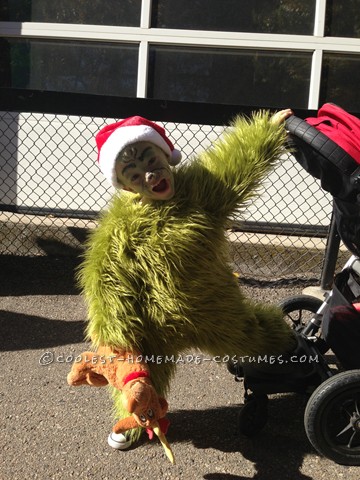 Genial disfraz casero de Halloween: El Grinch que robó la Navidad (¡y el espectáculo!)