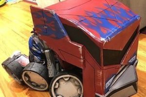 Impresionante disfraz de transformador DIY Optimus Prime Transformation