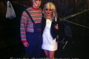 El disfraz casero más genial de Chucky y la novia de Chucky para pareja