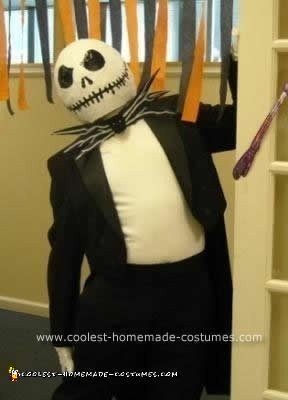 Disfraz de Halloween de Jack Skellington hecho a mano