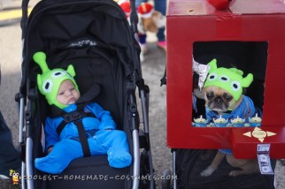Adorables disfraces de alienígenas verdes de Toy Story