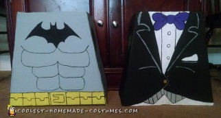 Geniales disfraces de Lego Batman y Lego Penguin