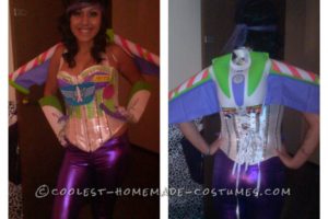 Genial disfraz casero de Buzz Lightyear para mujer