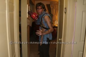 Disfraz casero de Ash Williams de Evil Dead 2