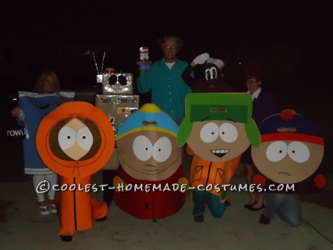 Fui la toalla de South Park para Halloween 2012 este año.  Fui con un grupo de 9 para hacer una muy buena familia de South Park.  Hice este traje mío