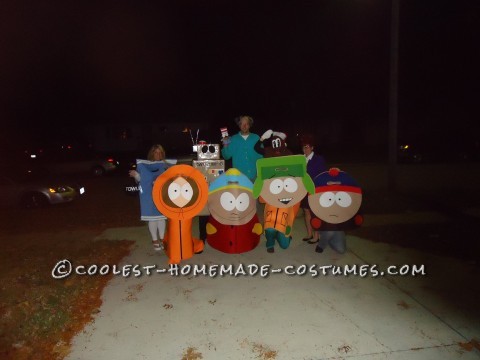 Fui la toalla de South Park para Halloween 2012 este año.  Fui con un grupo de 9 para hacer una muy buena familia de South Park.  Hice este traje mío