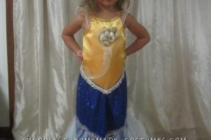 Disfraz de sirena mágico casero para niña