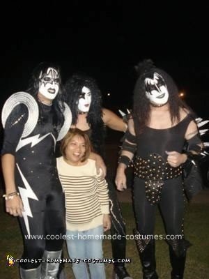 Disfraz de grupo casero Kiss Gene Simmons