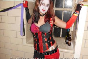 Disfraz de Halloween casero sexy de Harley Quinn