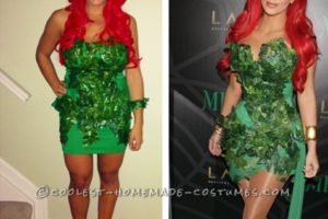 Traje de Poison Ivy hecho en casa inspirado en Poison Ivy 2011 de Kim Kardashian