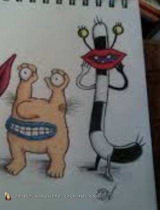 Disfraces de Oblina y Krumm de Ah!  monstruos reales