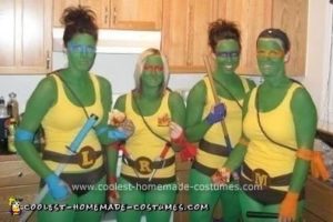 La mejor idea de disfraces de Halloween para grupos de tortugas ninjas mutantes adolescentes