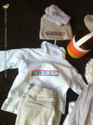 Trajes Color Run para familias pobres/perezosas