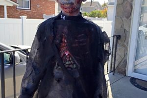 disfraz de zombi espeluznante
