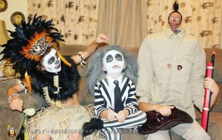 Disfraz de la familia Beetlejuice