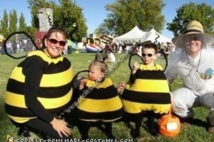 El mejor disfraz casero de familia de abejas