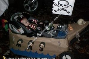 El disfraz de Halloween de la familia pirata casera más genial