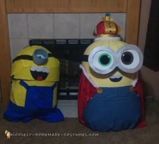 Increíble disfraz de bricolaje King Bob Minion