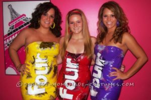 Cool Duct-Tape Four Loko Girl Group Disfraz