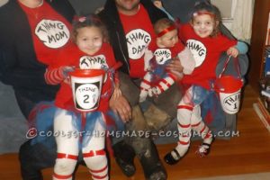 Disfraces de Halloween de la familia Cosa del Dr. Seuss