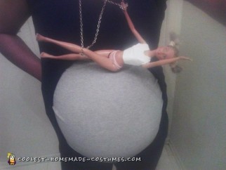 Disfraz de Maternidad Casero Miley Cyrus Wrecking Ball