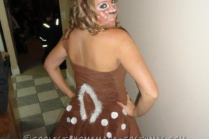 Disfraz de ciervo pistola de pegamento sexy para mujer