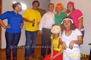 Disfraz de grupo de Halloween casero de Family Guy