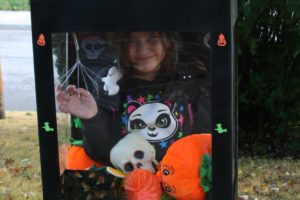 Disfraz de máquina de garras de Halloween para niñas