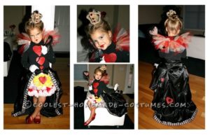 Disfraz de niña linda de Halloween: Reina de nuestros corazones